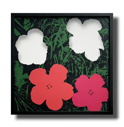 Picking Flowers (Warhol / Coral)